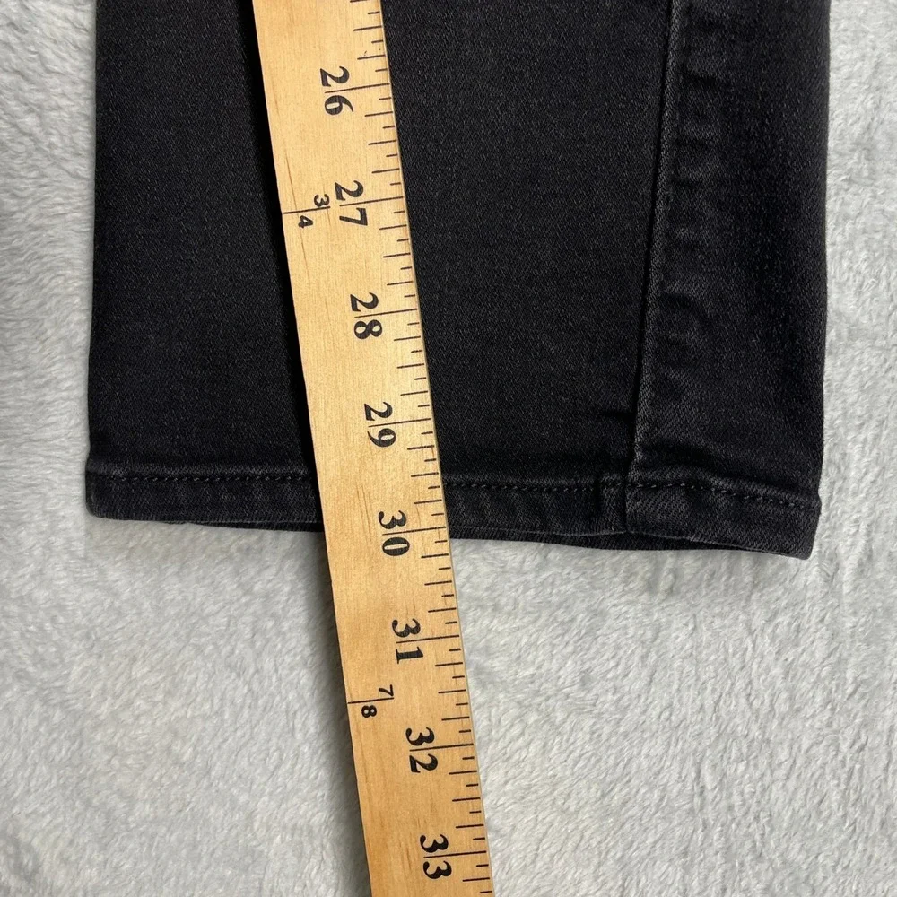 Hollister Slim Straight Jeans Mens 34x32 Black Advanced Stretch Denim